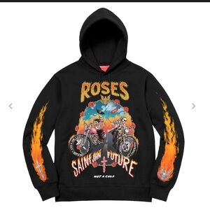 NOT A CULT X FREEBANDZ ROSES HOODIE Large
